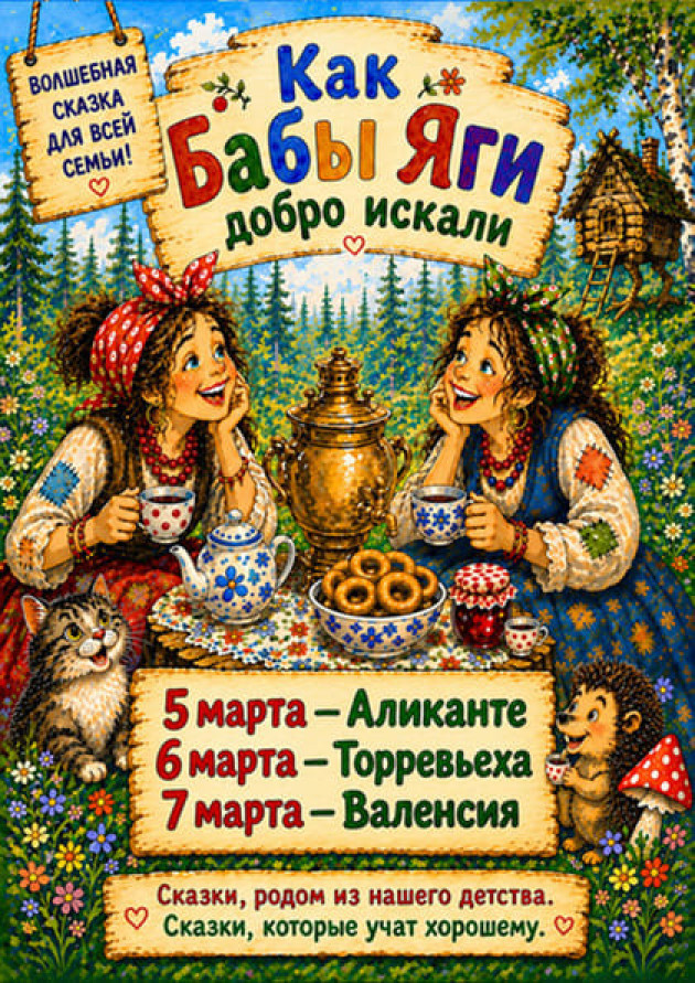 СПЕКТАКЛЬ ДЛЯ ВСЕЙ СЕМЬИ "КАК БАБЫ ЯГИ ДОБРО ИСКАЛИ" ТУР