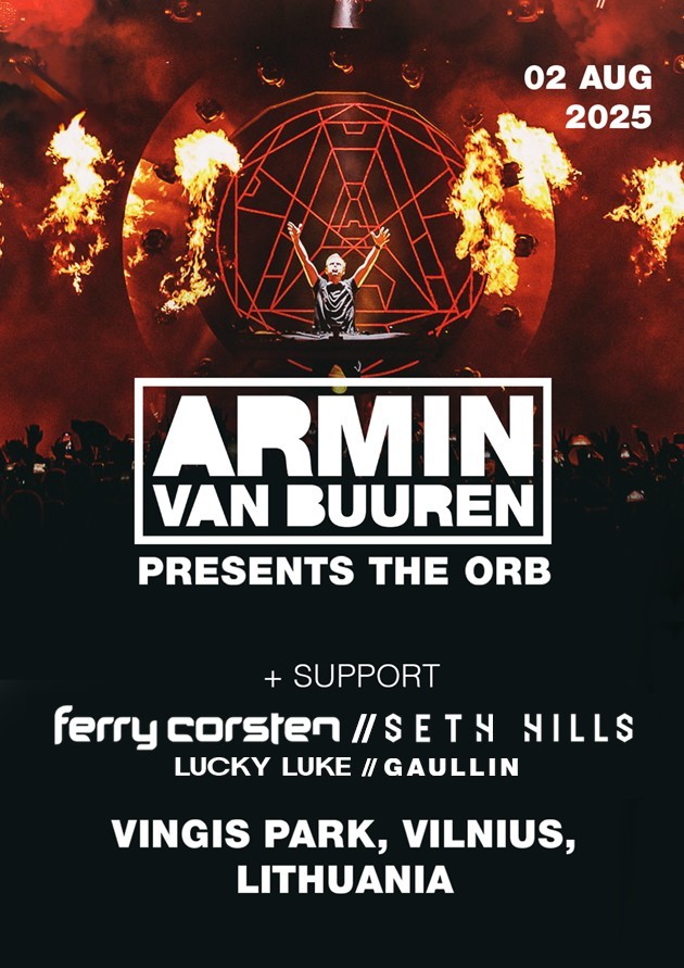 ARMIN VAN BUUREN. THE ORB WORLD TOUR 2025
