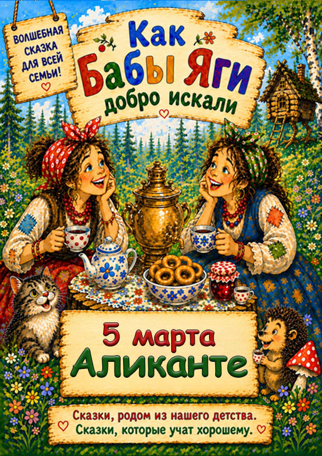 СПЕКТАКЛЬ ДЛЯ ВСЕЙ СЕМЬИ "КАК БАБЫ ЯГИ ДОБРО ИСКАЛИ"